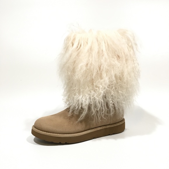 Ugg Lida Mongolian Sheepskin Boots Sand 